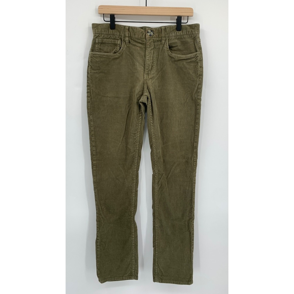 Brooks Brothers Corduroy Pants Mens 32x32 Green Slim Straight Preppy Fall